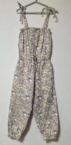 Hello Kitty x futafuta 花柄オールインワン　110サイズ