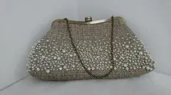 LANVIN collection bag パールと麻のような素材