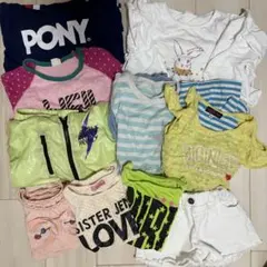 120 まとめ売り Tシャツ パーカー ショートパンツ 10点セット