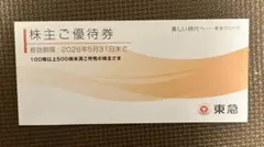 東急 株主優待券 2026年5月31日まで