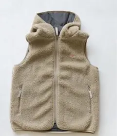 DANTON フード付きボアベスト