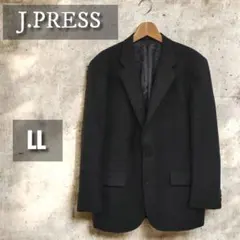 ★【美品】J.PRESS テーラードジャケット グレー ウール100% LL