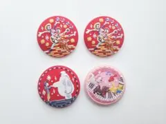 Disney Characters 刺繍缶バッジビスケット2バラ売り どれか1点