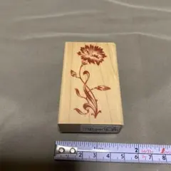 花模様 木製スタンプ