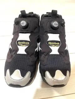 リーボック　ポンプフューリー　黒　銀27.5センチ