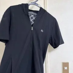 BURBERRY BLACK LABEL 半袖パーカー ブラック サイズ2のサムネイル