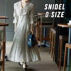 美品♡春定番 SNIDEL ビッグカラー ワンピース Aライン 0サイズ