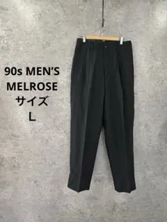 90s MEN’S MELROSE日本製 麻100% 2タック 美品のサムネイル