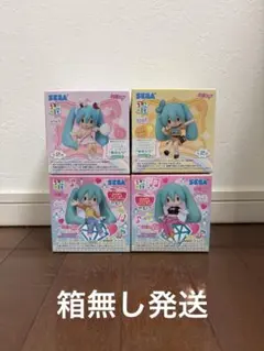 初音ミク　ふわぷちちょこのせミニフィギュア　4点