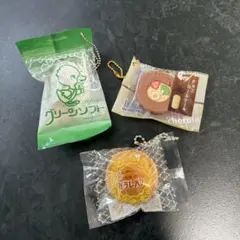 お菓子のミニチュアカプセルトイ3個セット