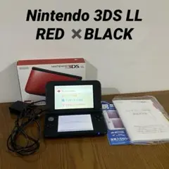 NINTENDO 3DS LL 赤　本体　充電アダプタ付き　動作確認済み