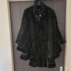 売りつくしセール！即買いOK、買って下さい★ミンクファーポンチョ