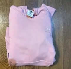 adidas ピンク フード付きパーカー