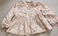 【美品】フラワープリント ウィンドブレーカー110