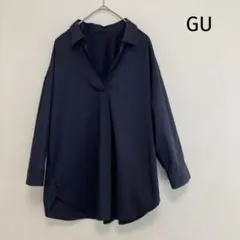 gu ジーユー　レディース　シャツ　ブラウス　七分袖