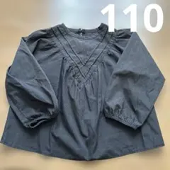 ブラウス　女の子　110センチ　BLACK