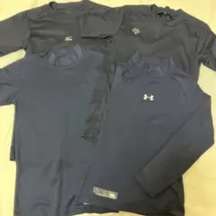 アンダーシャツ ネイビー 裏起毛