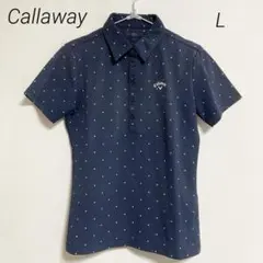 0378 Callaway キャロウェイ ネイビー ポロシャツ ゴルフシャツ