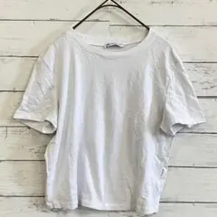 ザラ ZARA Tシャツ 半袖 クルーネック 無地 シンプル カジュアル 定番