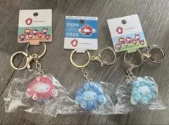 大阪万博♡ サンリオ　なりきりキーホルダー　クリア　推しカラー シナモロール