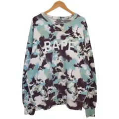 A BATHING APE MAP CAMO CREWNECK スウェット