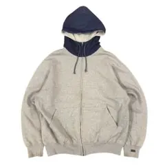 90s ポロラルフローレン2トーン バイカラージップアップスウェットパーカー