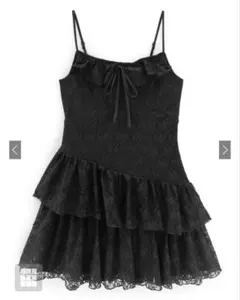 GRL 花柄レースフリルキャミソールミニワンピース 【dk1348】