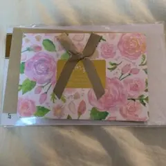 【未使用・未開封】　レターセット　グリーティングカード　花