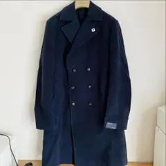 【お買得】LARDINI ネイビーダブルブレストコートのサムネイル