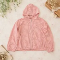 Cutie Blonde 花柄シアーZIPパーカー ピンク L シアーブルゾンのサムネイル