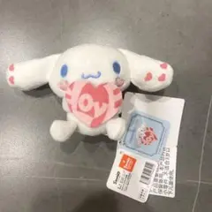 =LOVE×シナモンロール マスコット ピンク　サンリオ　ぬいぐるみ
