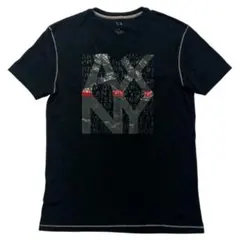 アルマーニ エクスチェンジ フロント ロゴ プリント Ｖネック 半袖 Tシャツ