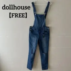 美品✨サロペット デニム 【FREE】dollhouse オーバーオール