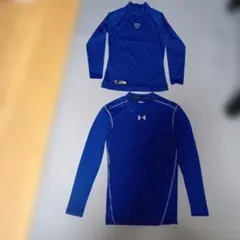 キッズ用アンダーシャツUnder Armour 　2枚セット 青 150サイズ