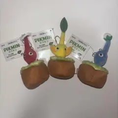 ピクミン 引っこ抜き ぬいぐるみ マスコット 赤 青 黄　3体セットタグ付き ☆