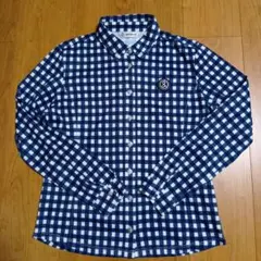 【超美品】and per se レディース チェック柄シャツ M