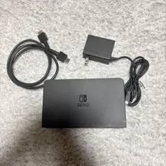 NintendoSwitch　純正ドック　有機ELブラック　アダプターセット