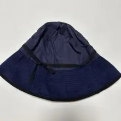 ネイビー バケットハット リボン付き
