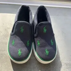 【箱付】Polo Ralph Lauren スリッポン ネイビー16cm