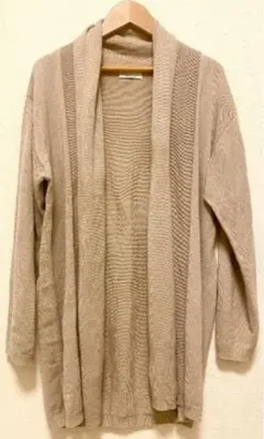 earth music&ecology ベージュ 長袖カーディガン　M〜Lサイズ