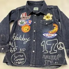 デニム刺繍シャツ140