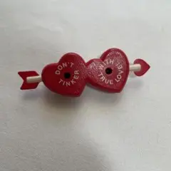 アメリカンヴィンテージ ハート型ブローチ　ハートアロー バレンタイングッズ