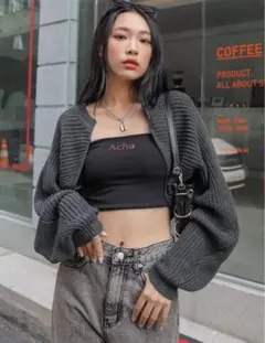 SHEIN DAZY バットウィングカーディガン