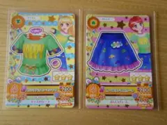 アイカツ★ビッグハッピーTシャツ＋カープリントスカート★一ノ瀬かえで　夏樹みくる