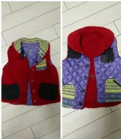 120～セラフ　リバーシブル　ベスト　男女兼用キッズ