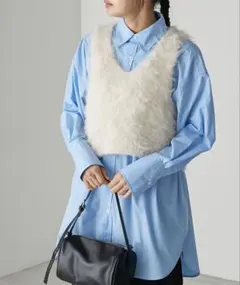 【forks.】2way モンスターシャギーニットベスト