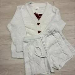 【Gelato Pique】ルームウェア上下セット ホワイト　限定品　ジェラピケ