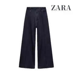 ZARA ザラ ワイドレッグデニムパンツ