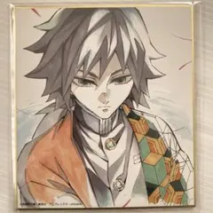 【開封済み】鬼滅の刃 全集中展 ランダム複製ミニ色紙 冨岡義勇