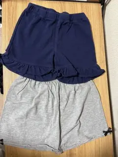 110cm 、130㎝フリル付きショートパンツ 2点セット